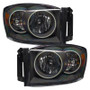 Oracle 07-08 Dodge Ram SMD HL - Black - ColorSHIFT w/ Simple Controller