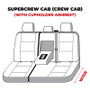 Covercraft 21-25 Ford F250 F350 Carhartt Super Dux SeatSaver Second Row Custom Seat Cover - Gravel