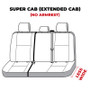 Covercraft 19-25 Ford F250 F350 Carhartt Super Dux SeatSaver Second Row Custom Seat Cover - Gravel