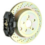 Brembo 08-14 WRX/10-14 Legacy 2.5i Rear GT BBK 2 Piston Cast 2pc 316 x20 1pc Rotor Drilled-Black