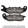 Brake Pads Sfa693 Organic Scooter