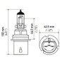 Hella Bulb 9004/Hb1 12V 65/45W P29T Longlife