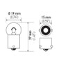 Hella Bulb 5008 12V 10W Ba15S B6 (2)