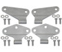 Kentrol 07-18 Jeep Wrangler JK Body Door Hinge Set 4 Pieces 2 Door Bare Grey