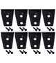 Kentrol 07-18 Jeep Wrangler JK Door Hinge Overlays 8 Pieces 4 Door - Textured Black
