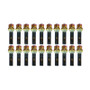 Wheel Mate Mevius 17 Hex Lug Bolt Set of 20 - Chrome Neon 14x1.25 40mm Cone 60 DEG TAP