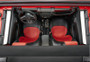 PRP 2018+ Jeep Wrangler JL/2 door/ Non-Rubicon Front Seat Covers (Pair) - Black/Red