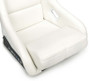 NRG FRP Bucket Seat White Vinyl Material (Large)