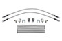 Wilwood flexline kit 22IN. M10X1.50 IF to 90 deg 1/8-27 NPT