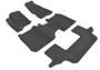 3D MAXpider 09-19 Ford Flex w/ 2nd Row Center Console Kagu Black Full Set (2 EYELETS)