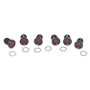 Letric Lighting Royal Flush Mount 9-16in Black/Red