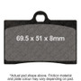 EBC 2007 ATK 450 Motard Front Left/Right FA-SFA-X Brake Pads