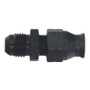 DeatschWerks 6AN Male Flare to 5/16in Hardline Compression Adapter - Anodized Matte Black