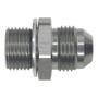 DeatschWerks 8AN Male Flare to M18 X 1.5 Male Metric Adapter (Incl Washer) - Anodized Matte Black