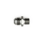 DeatschWerks 8AN Male Flare to M16 X 1.5 Male Metric Adapter (Incl Washer) - Anodized Matte Black