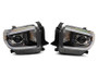 Raxiom 14-21 Toyota Tundra Axial Projector Headlights w/ SEQL LED Bar- Black Housing (Clear Lens)
