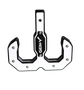 Gen-Y Hulk 2.0 16K Tow Hook 2in Shank - Black/White