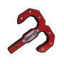 Gen-Y Hulk 2.0 16K Tow Hook 2in Shank - Black/Red
