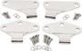 Kentrol 07-18 Jeep Wrangler JK Body Door Hinge Set 4 Pieces 2 Door - Polished Silver