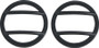 Kentrol 07-18 Jeep Wrangler JK Side Marker Covers Pair - Powdercoat Black