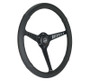 NRG Reinforced Stealth Wheel (380mm) 3 Spoke Center 1in Deep Dish - Perforated Leather Black Stitch