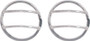 Kentrol 07-18 Jeep Wrangler JK Front Marker Covers Pair - Polished Silver