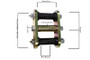 Fishbone Offroad 76-86 Jeep CJ-7 Rear Greaseable Shackle