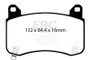 EBC 2020+ Tesla Model Y Electric Performance Bluestuff Front Brake Pads