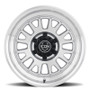 ICON Anza 17x8.5 / 6x5.5 / 0mm / 4.75in BS Silver Machined Wheel