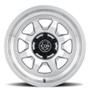 ICON Nuevo 17x8.5 / 6x5.5 / 25mm / 5.75in BS Silver Machined Wheel