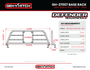 Gen-Y 20+ GMC GM 2500/3500 Defender Headache Rack Only - Black