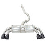 Invidia 2022+ Volkswagen Golf R MK8 76mm R400 Valved Cat Back Exhaust Straight Cut Black Tips