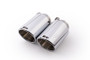 Remus Stainless Steel 102mm Angled Chrome w/Adj Clamp Tail Pipe Set (Pair)