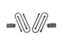 Zone Offroad Ram 3500 Rear 2in Block Kit - 4in U-bolts