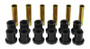 Prothane 73-79 Ford F100/150 4wd Rear Spring & Shackle Bushings - Black
