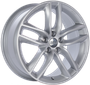 BBS SX 17x7.5 5x120 ET49 Sport Silver Wheel -72.5mm
