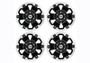 Ford Racing 19-21 Ranger 18x8in 4 Wheel Kit w/TPMS - Gloss Black w/ Machined Face