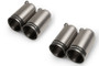 Remus Stainless Steel 98mm Straight Polished w/Carbon Insert Tail Pipe Set (Quad Tips)