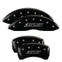 MGP 4 Caliper Covers Engraved Front & Rear Gen 5/SS Black finish silver ch