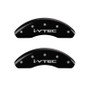 MGP 4 Caliper Covers Engraved Front & Rear i-Vtec Black finish silver ch