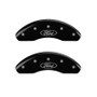 MGP 4 Caliper Covers Engraved Front & Rear SPORT Black finish silver ch