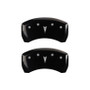 MGP 4 Caliper Covers Engraved Front Pontiac Engraved Rear Arrow Black finish silver ch