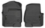 Husky Liners 2017 Ford Super Duty (Crew Cab / Super Cab) WeatherBeater Black Front Floor Liners