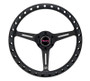 NRG Aluminum Steering Wheel 330mm - Extra Light - Ergonomic Grip - Anadized Black