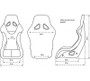 NRG FRP Bucket Seat ULTRA Edition - Large (Grey Alcantara/Pearlized Back)
