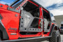 DV8 Offroad Jeep 18+ Wrangler JL / 20+ Gladiator JT Rear Rock Doors w/ Perforated Aluminum Mesh