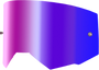 Single Lens W/ Post Adult W/ Iridescent Red Mir/smk Lens