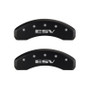 MGP 4 Caliper Covers Engraved Front Escalade Engraved Rear ESV Red finish silver ch