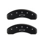 MGP 4 Caliper Covers Engraved Front & Rear Bowtie Red finish silver ch