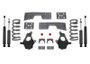 MaxTrac 99-06 GM C1500 2WD V8 4in/6in Lowering Spindle Kit